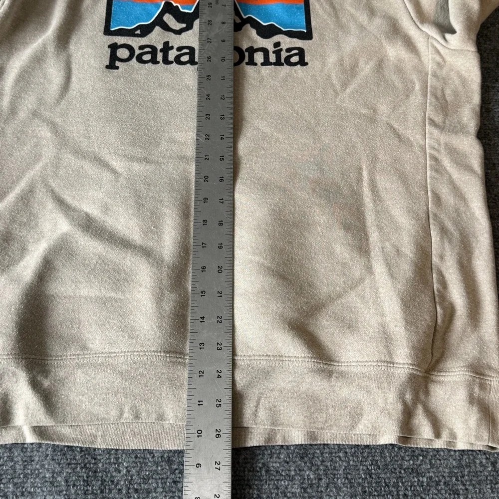 Patagonia P-6 Logo Uprisal Hoodie Oatmeal Tan‎ Mens Large Womens XL 39622